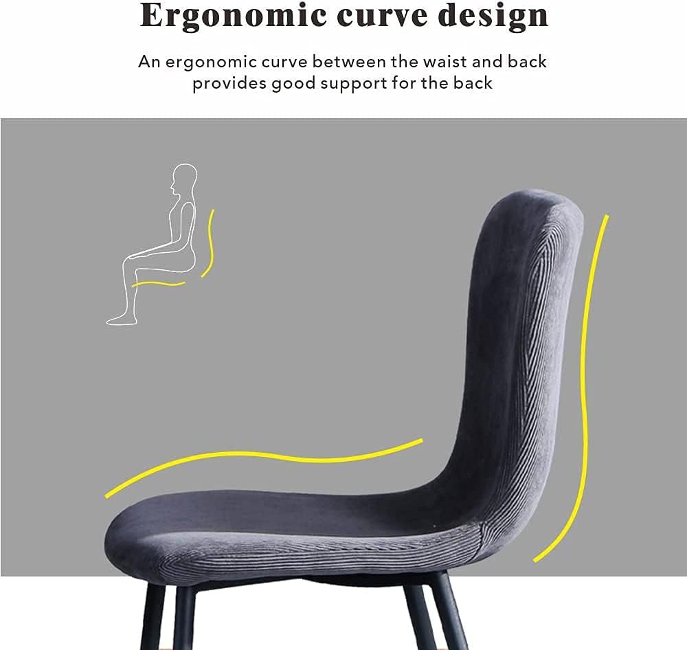 silla de mesa redonda con diseño ergonómico con curvas.