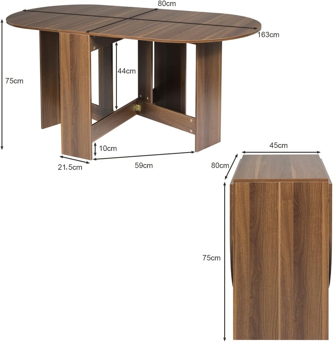 Dimensiones de la Mesa Plegable de Comedor