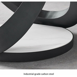 mesa redonda de acero al carbono de grado industrial.