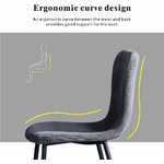 silla de mesa redonda con diseño ergonómico con curvas.