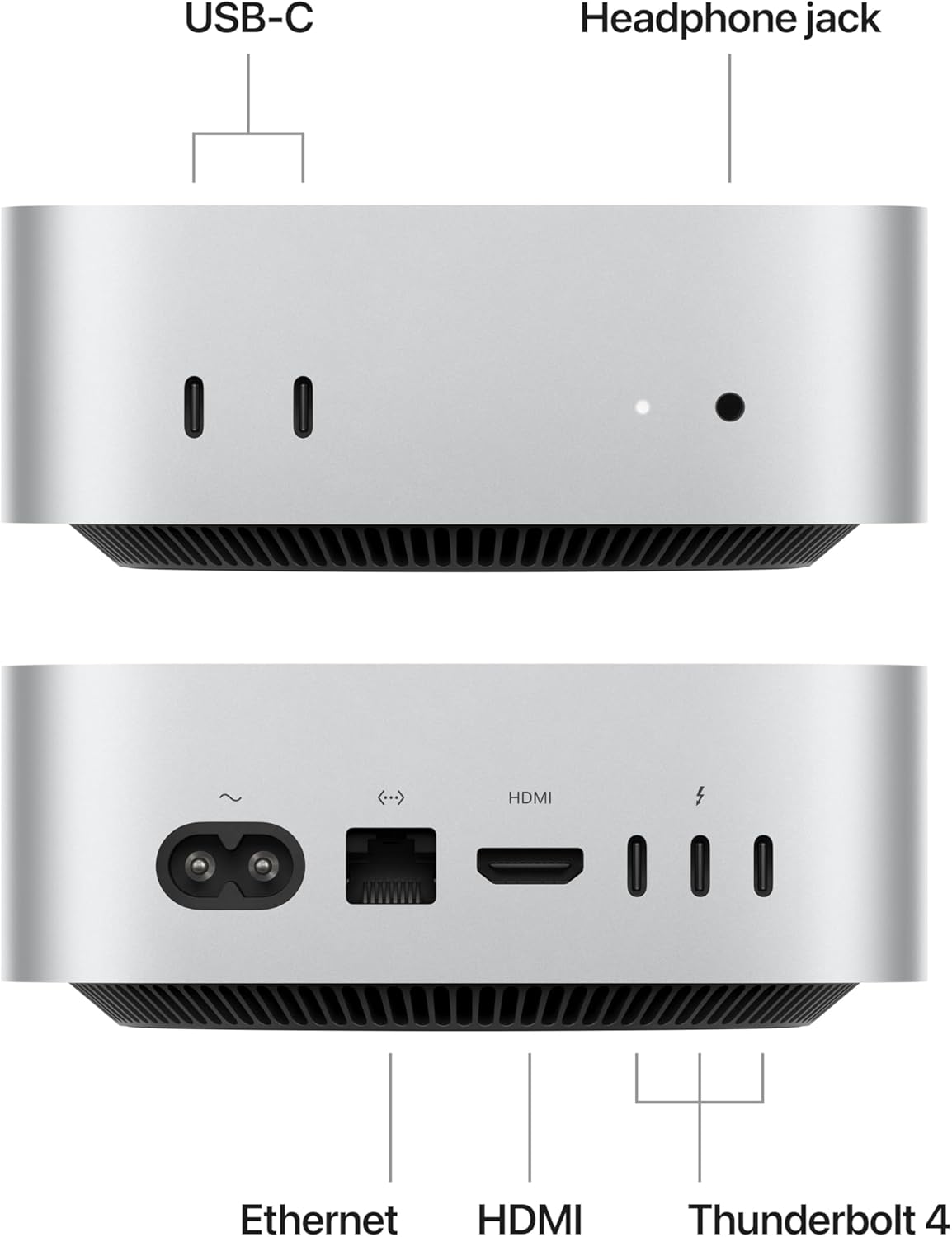 Apple Mac mini Desktop Computer with M4 chip with 10 core CPU and