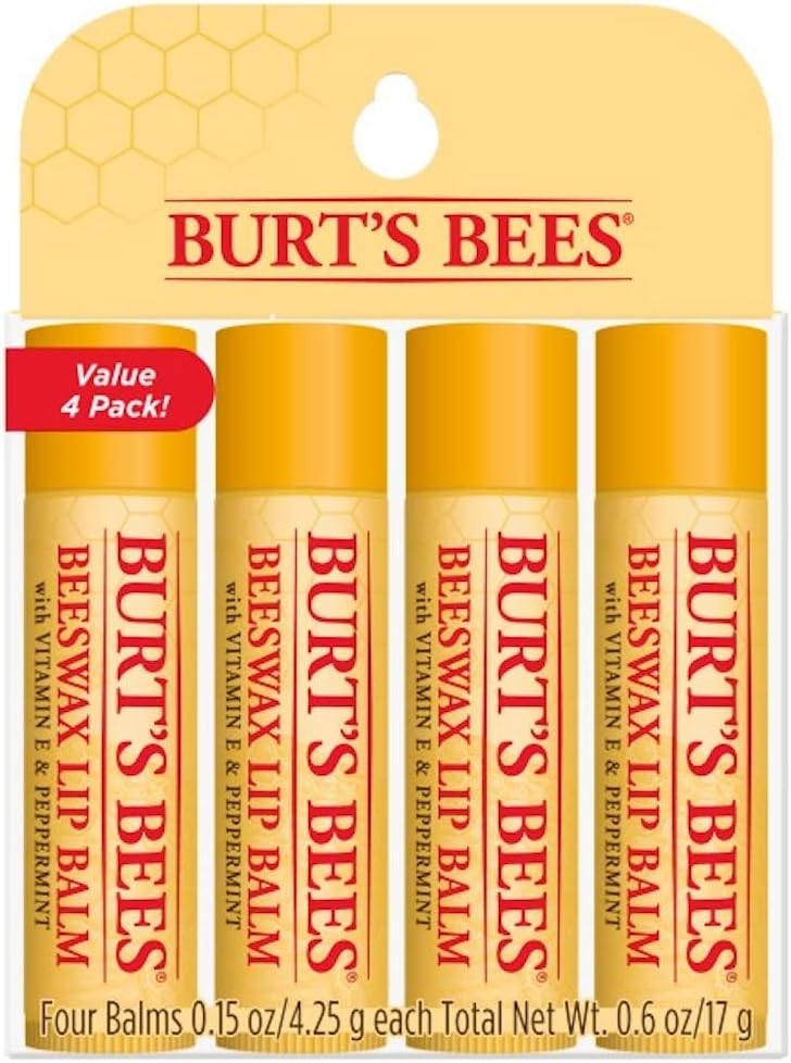 バーツビーズ（Burt\'s Bees）リップバーム　ビーズワックス 爽快ミント 4本セット