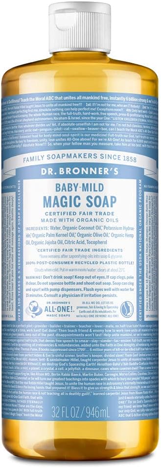 ドクターブロナー (Dr.Bronner\'s) マジックソープ (ベビーマイルド) 無香料 946ml オーガニックソープ
