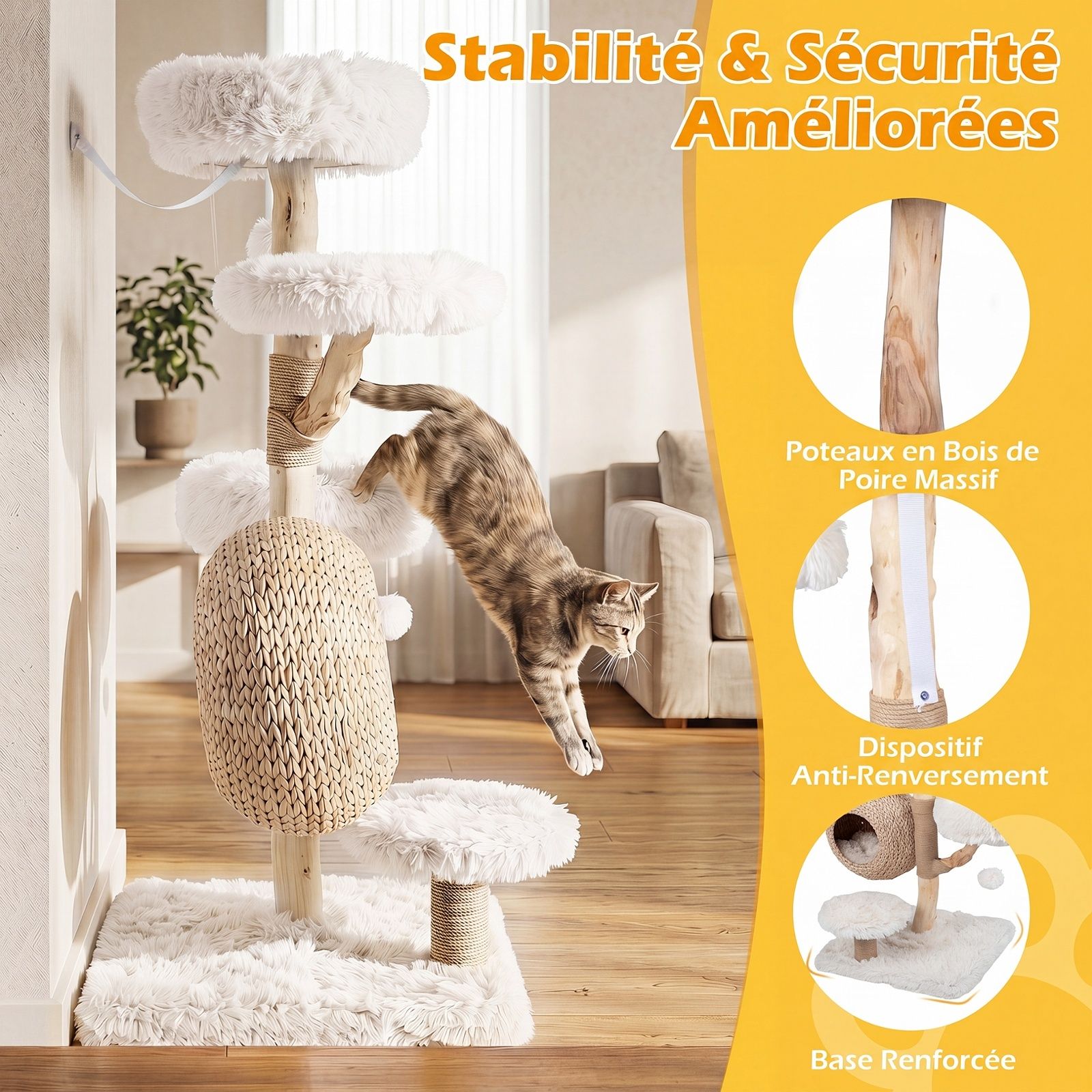 Arbre-a-Chat-en-Bois-Massif-Poirier-137-cm-Tour-pour-Chat-5-Niveaux-Niche-Tress-e-Coussins-Doux-Amov-mediaId105151228-1783395992