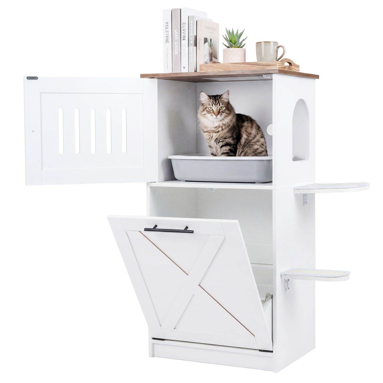 Maison-de-Toilette-Chat-en-Bois-avec-Armoire-de-Rangement-Rabattable-2-Tapis-Griffer-en-Sisal-2-Plat-mediaId104463970-1778060104