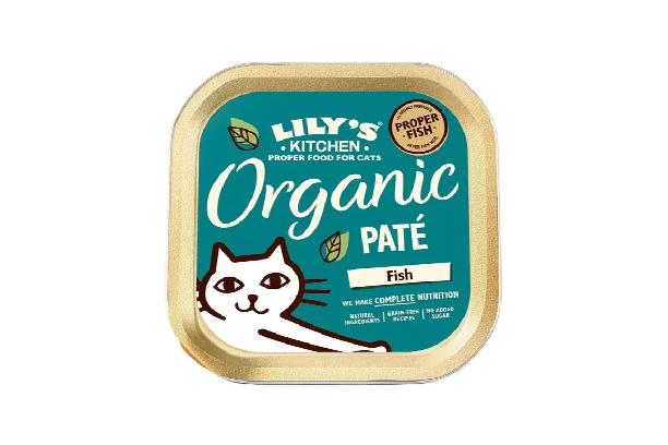 LILY\'S KITCHEN Pâtée Organic Bio Dinner 85g pour Chat, Poisson