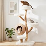 Arbre-a-Chat-en-Bois-Massif-Poirier-137-cm-Tour-pour-Chat-5-Niveaux-Niche-Tress-e-Coussins-Doux-Amov-mediaId105151231-1783395990