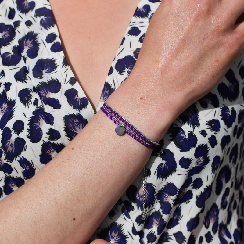 bracelet-porte-valentine-argent-violet