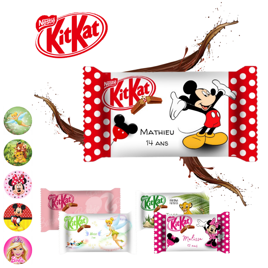 Kit-kat-personnages-heros-Kitkat-disney-Chocolat-disney-personnalisé