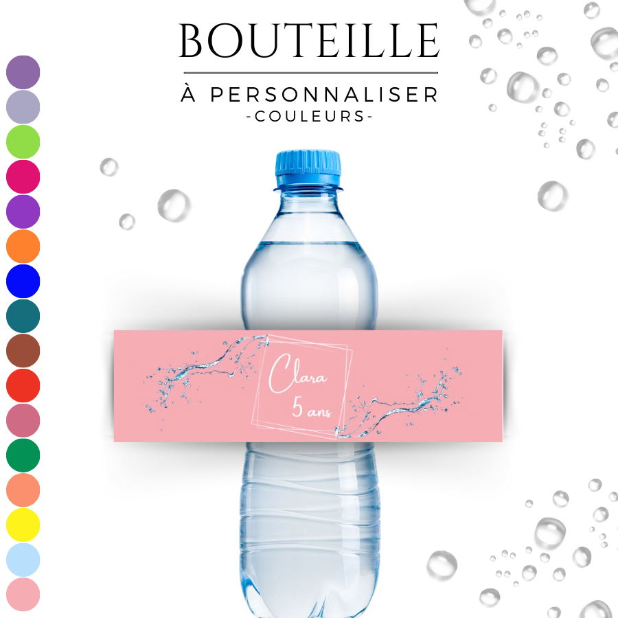 Bouteille d\'eau Couleurs