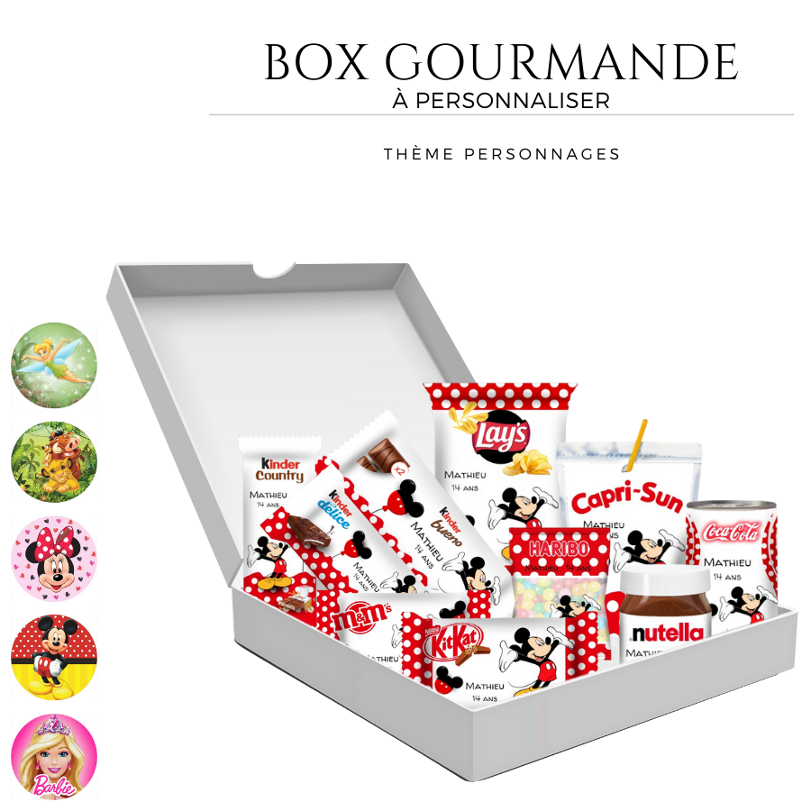 Box Gourmande Personnages