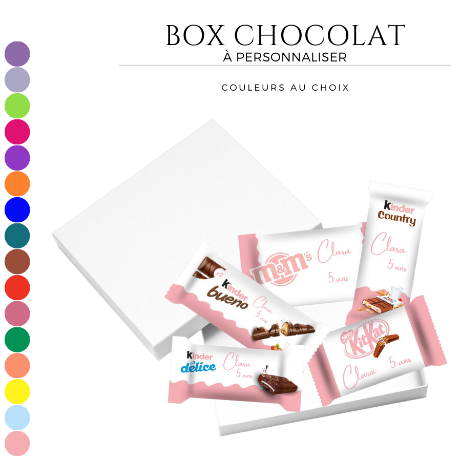 Box Chocolat Couleurs