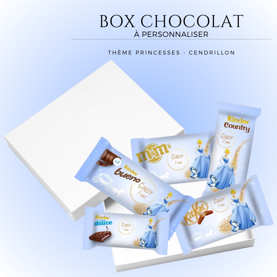 Chocolat-personnalise-princesse-cendrillon-Coffret-de-chocolat-a-personnaliser-princesse-Box-de-chocolat-personnalise-cendrillon