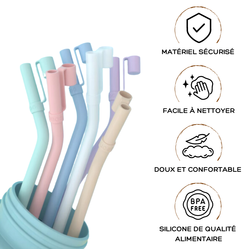 Paille-silicone-gourde-Grande-paille-tumbler-Pailles-coude-pour-gourde