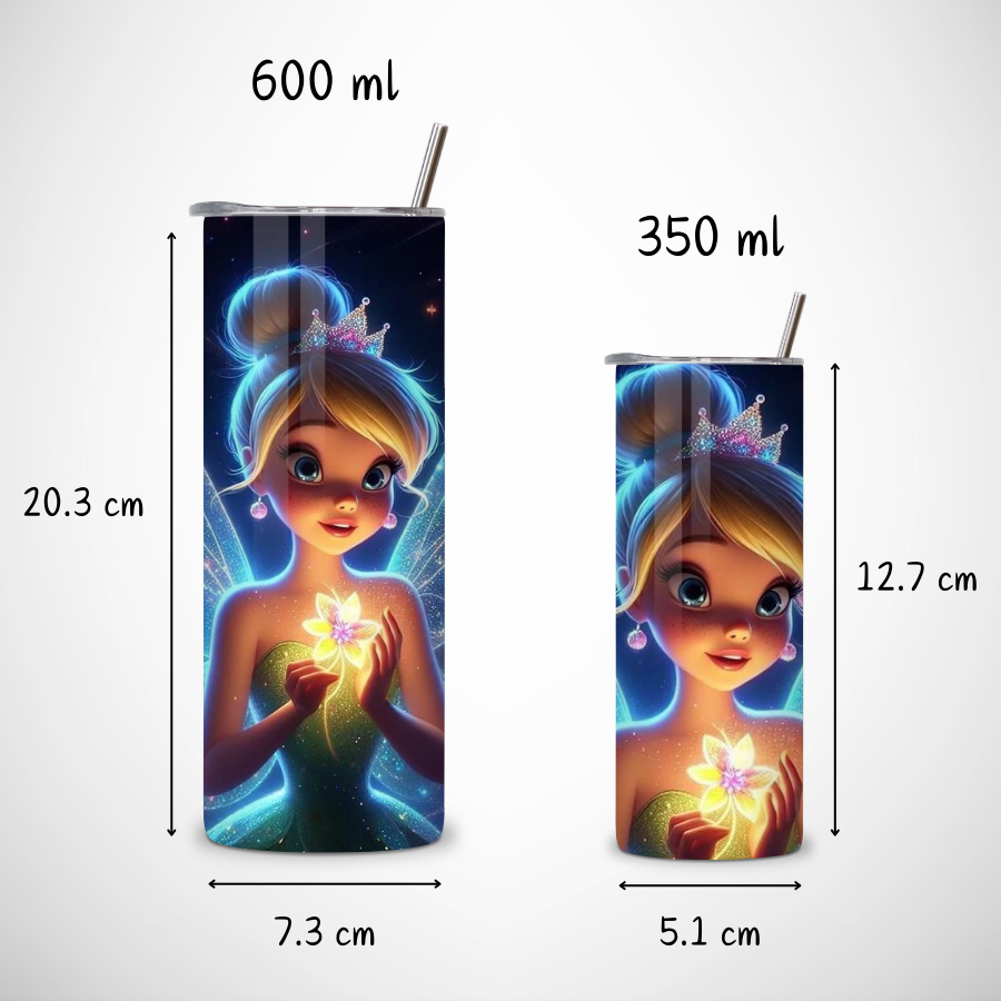 Gourde-personnalisee-fee-clochette-Gourde-avec-paille-a-personnaliser-disney-Tumbler-personnalise-peter-pan