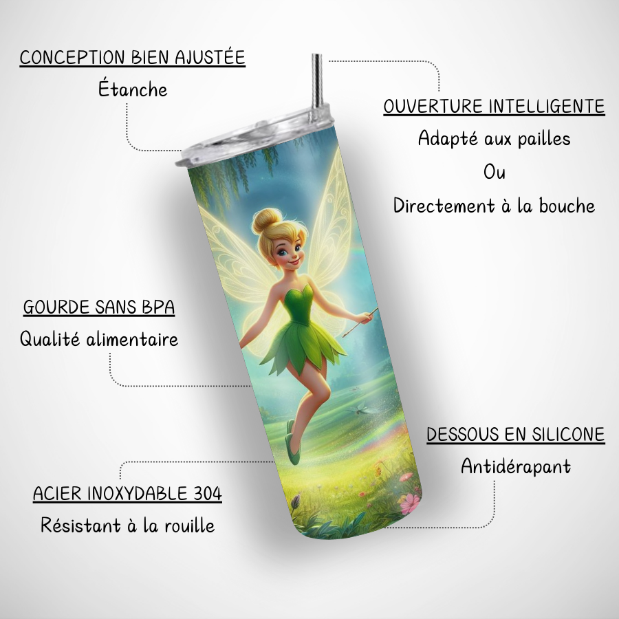 Tumbler-personnalise-disney-Gourde-disney-personnalisable-Gobelet-paille-disney
