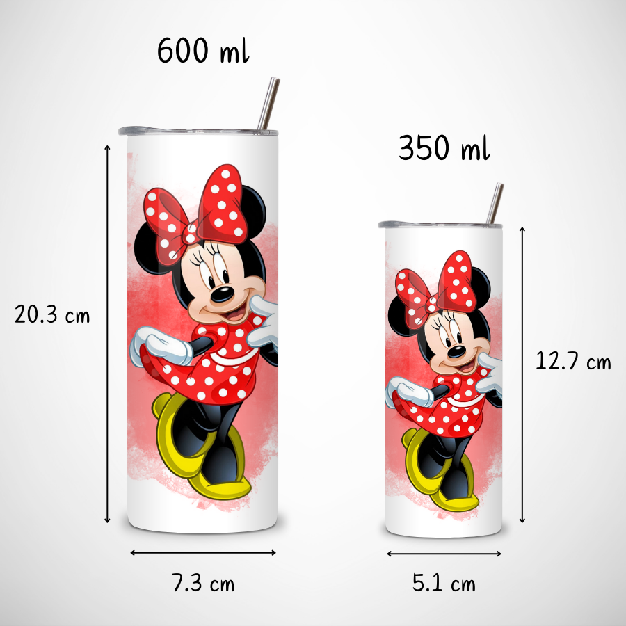 Tumbler-personnalise-minnie-Gourde-personnalisable-minnie-Gobelet-paille-minnie