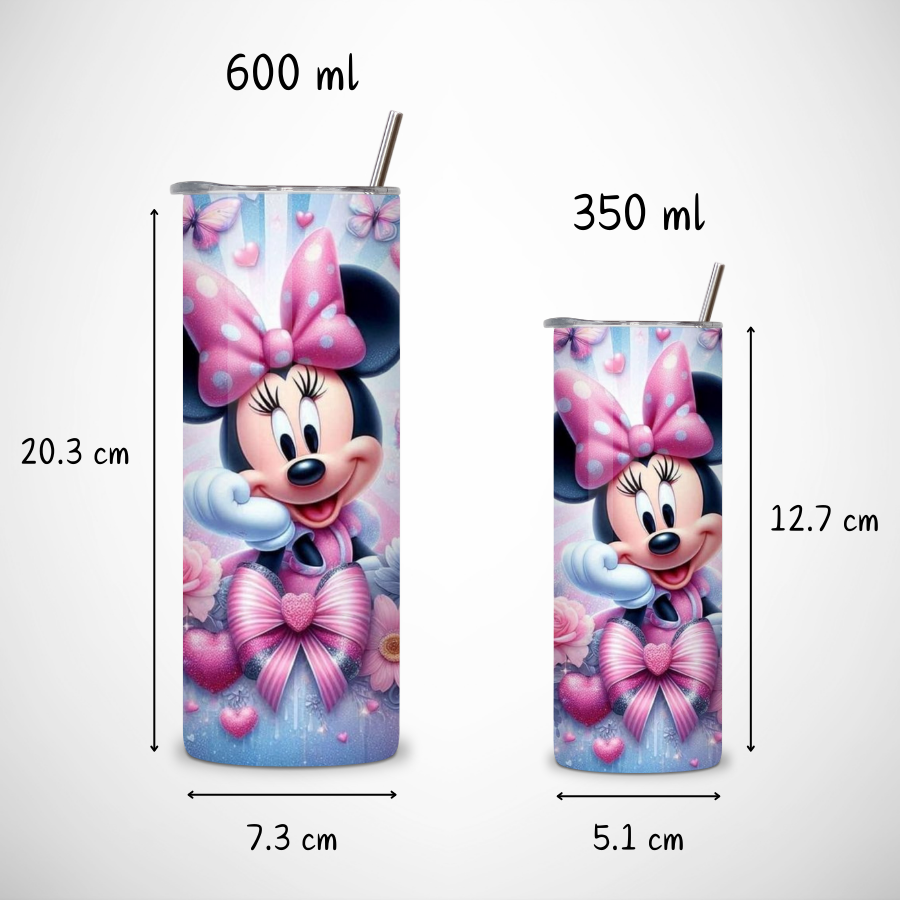 Bouteille-isotherme-minnie-Gourde-personnalisee-disney-Tumbler-personnalise-minnie