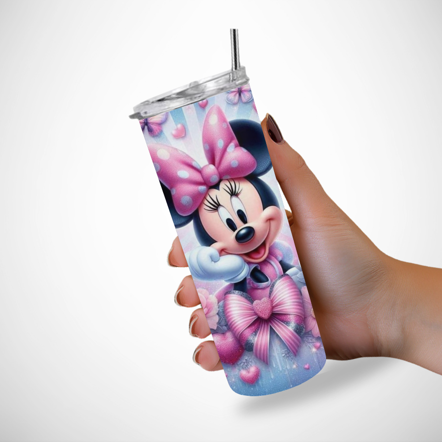 Bouteille-isotherme-minnie-Gourde-personnalisee-disney-Tumbler-personnalise-minnie