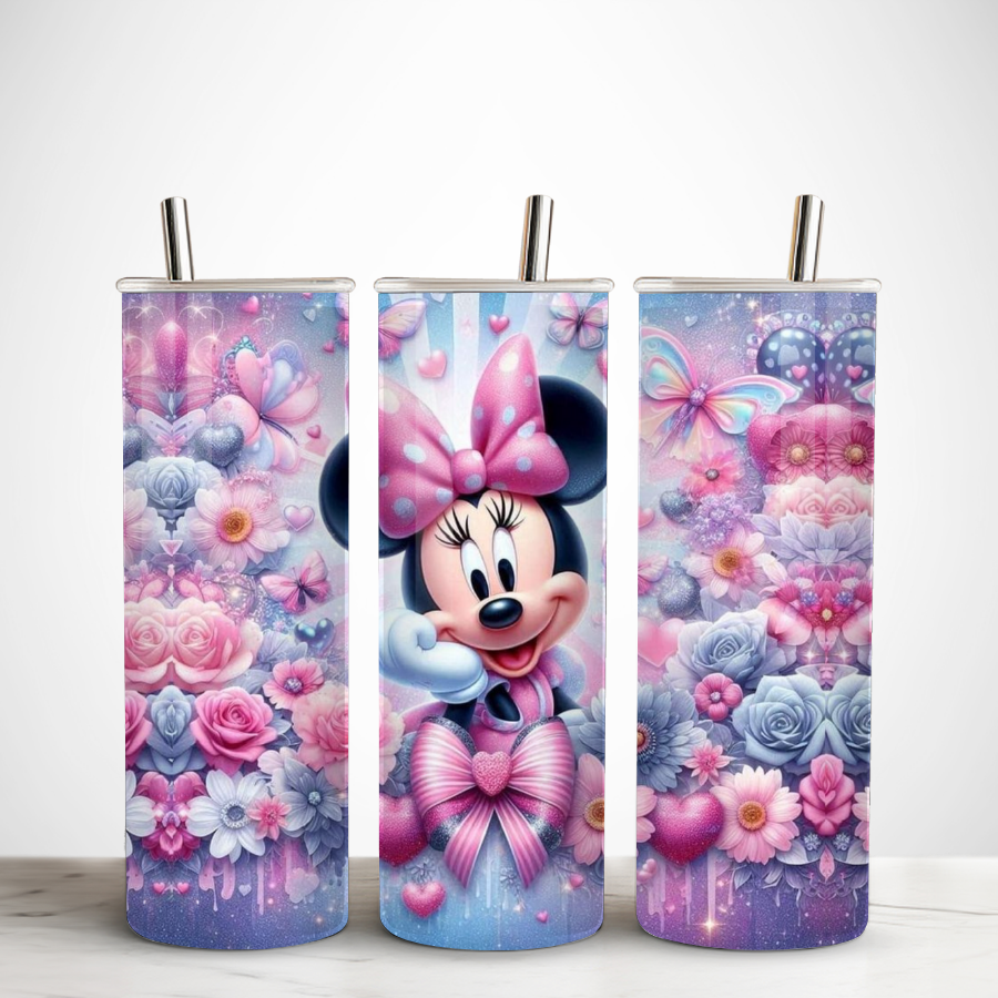 Bouteille-isotherme-minnie-Gourde-personnalisee-disney-Tumbler-personnalise-minnie