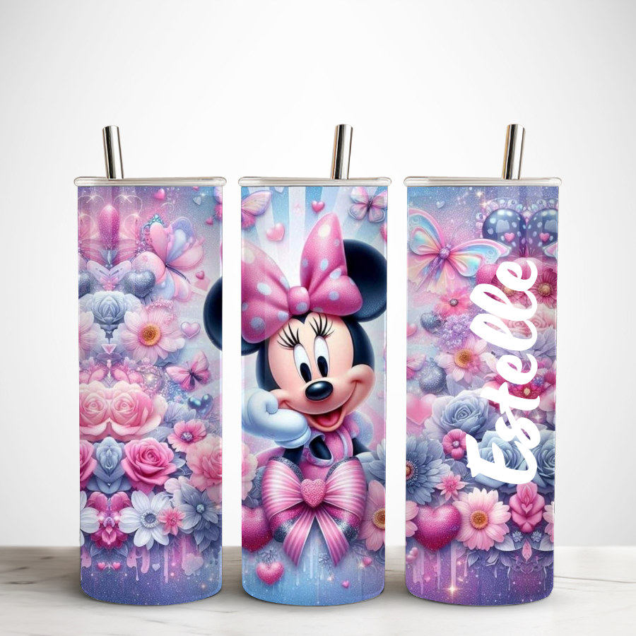 Bouteille-isotherme-minnie-Gourde-personnalisee-disney-Tumbler-personnalise-minnie