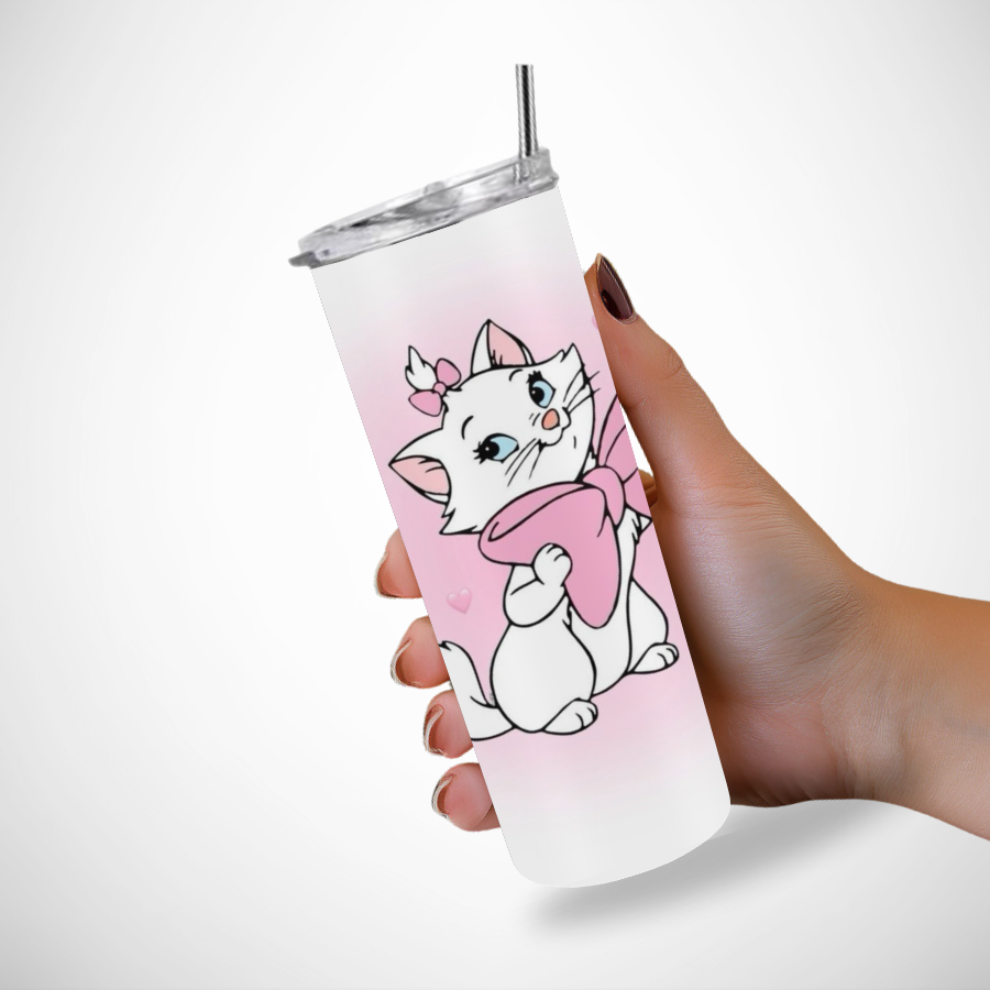Gourde-personnalisee-marie-aristochat-Tumbler-disney-marie-Gobelet-personnalisable-marie-chat