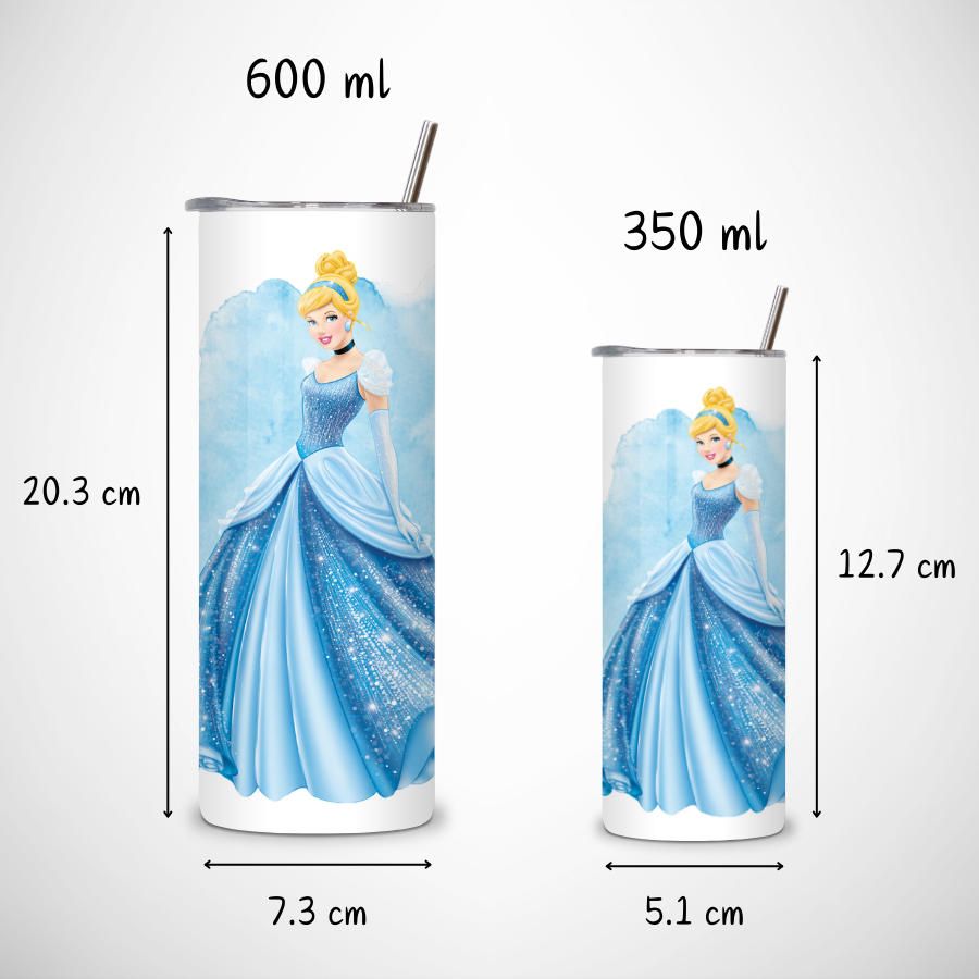 Tumbler-personnalise-cendrillon-Gourde-personnalisee-princesse-cendrillon-Gobelet-princesse-cendrillon