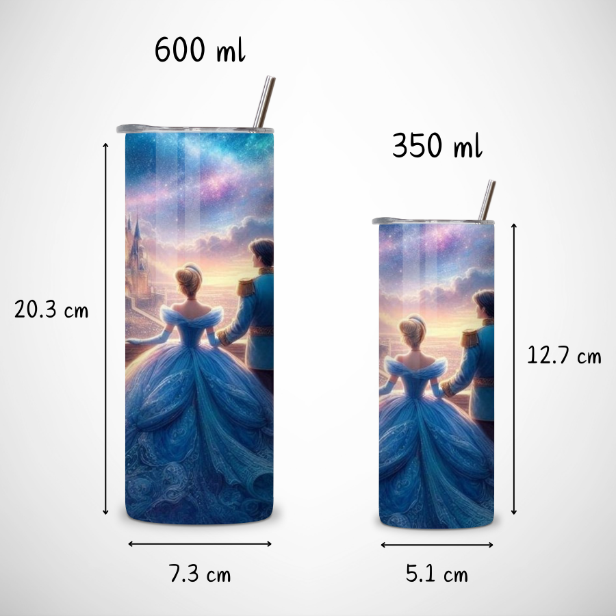 Tumbler-personnalise-cendrillon-Gourde-a-personnaliser-princesse-cendrillon-Gobelet-personnalisable-cendrillon