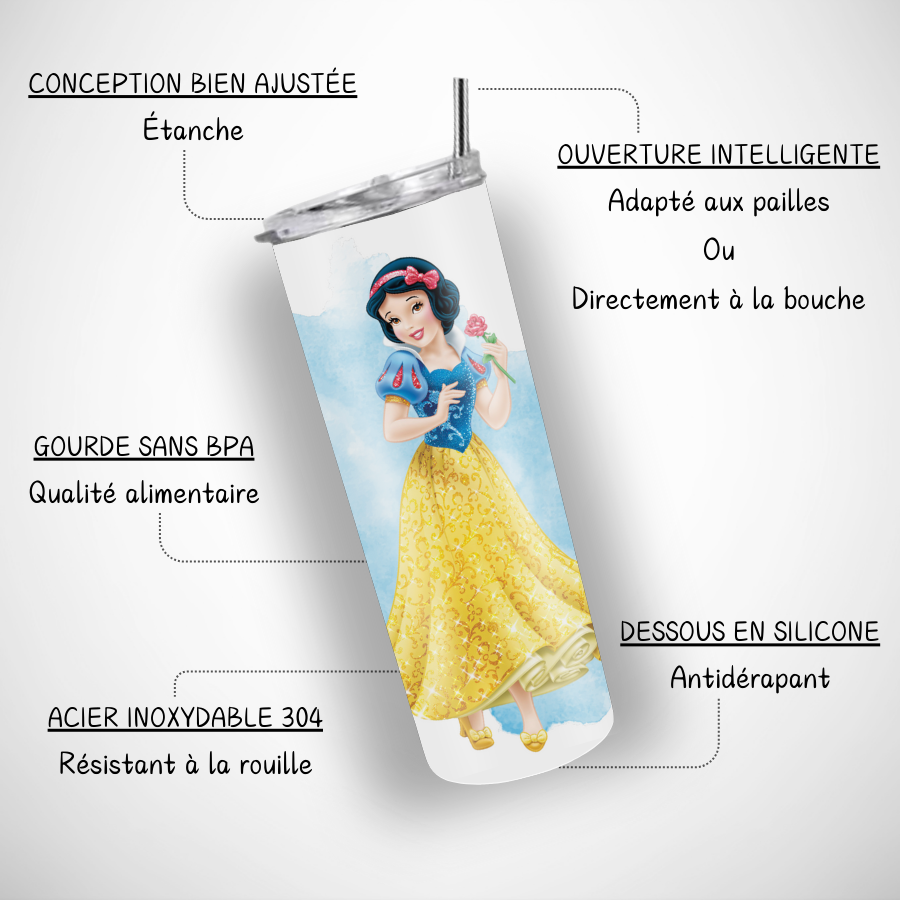 Gobelet-personnalise-blanche-neige-Tumbler-a-personnaliser-blanche-neige-Gourde-isotherme-personnalisable-blanche-neige