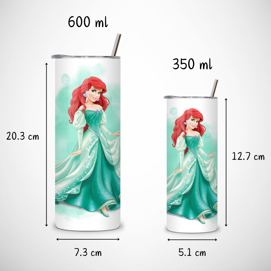 Gobelet-avec-paille-personnalisable-la-petite-sirene-Gourde-a-personnaliser-la-petite-sirene-Tumbler-personnalise-ariel-la-petite-sirene