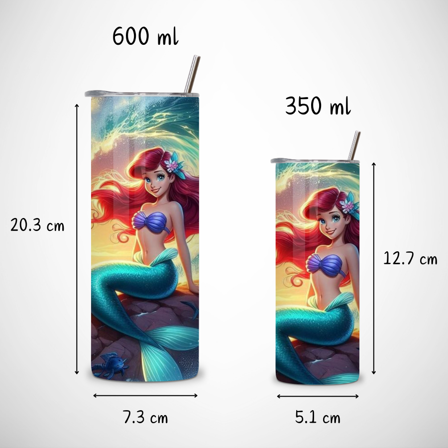 Verre-avec-couvercle-personnalisable-la-petite-sirene-Gourde-personnalisee-la-petite-sirene-Tumbler-a-personnaliser-princesses-disney-ariel