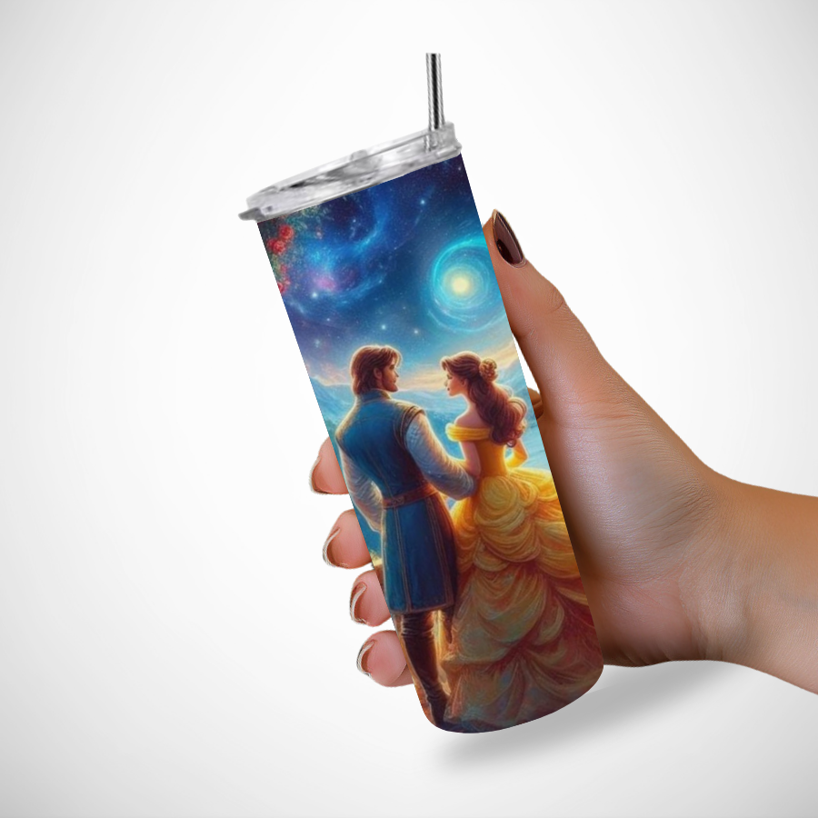 Gourde-personnalisee-la-belle-et-la-bete-Accessoires-personnalisable-disney-Cadeaux-a-personnaliser-disney