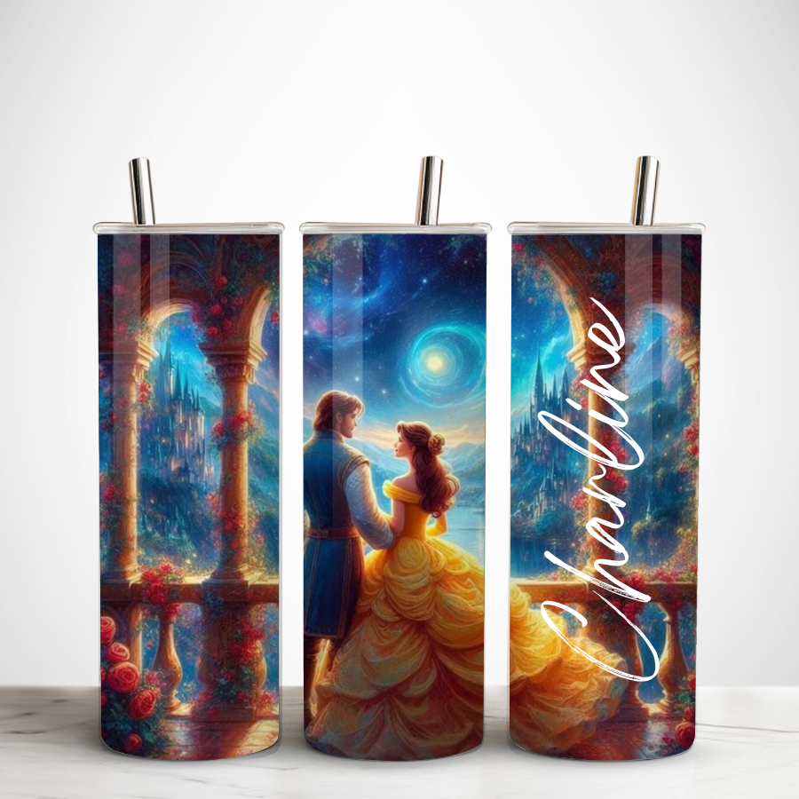 Gourde-personnalisee-la-belle-et-la-bete-Accessoires-personnalisable-disney-Cadeaux-a-personnaliser-disney