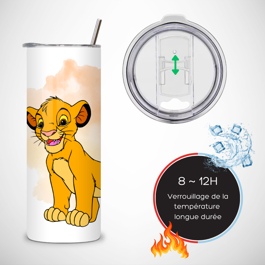 Gobelet-personnalisable-simba-le-roi-lion-Gourde-personnalisee-simba-le-roi-lion-Accessoires-personnalisables-le-roi-lion