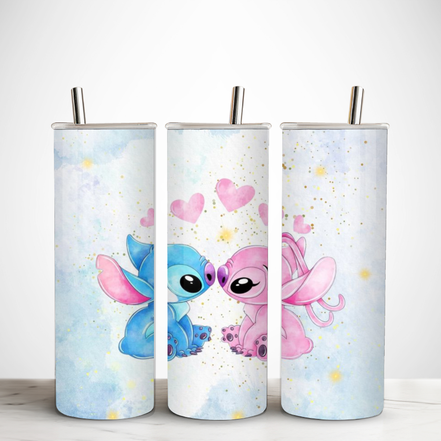 Gourde-personnalisee-stitch-et-angel-Gobelet-avec-couvercle-personnalisable-stitch-rose-Accessoires-personnalises-stitch