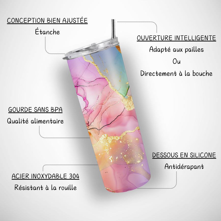 Gobelet-personnalisable-marbre-Gourde-isotherme-a-personnaliser-effet-marbre-Tumbler-personnalise-marbres