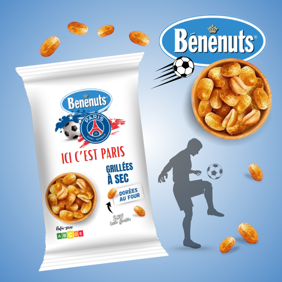 Gateaux-aperitif-personnalises-football-psg-Cacahuetes-benenuts-personnalisable-foot-psg-Biscuits-personnalises-theme-foot-paris-saint-germain