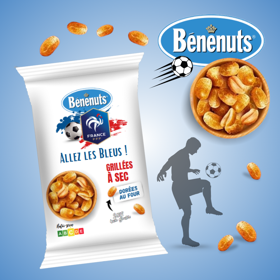 Gateaux-aperitif-personnalises-football-france-Cacahuetes-benenuts-personnalisable-foot-france-Biscuits-personnalises-theme-foot-france