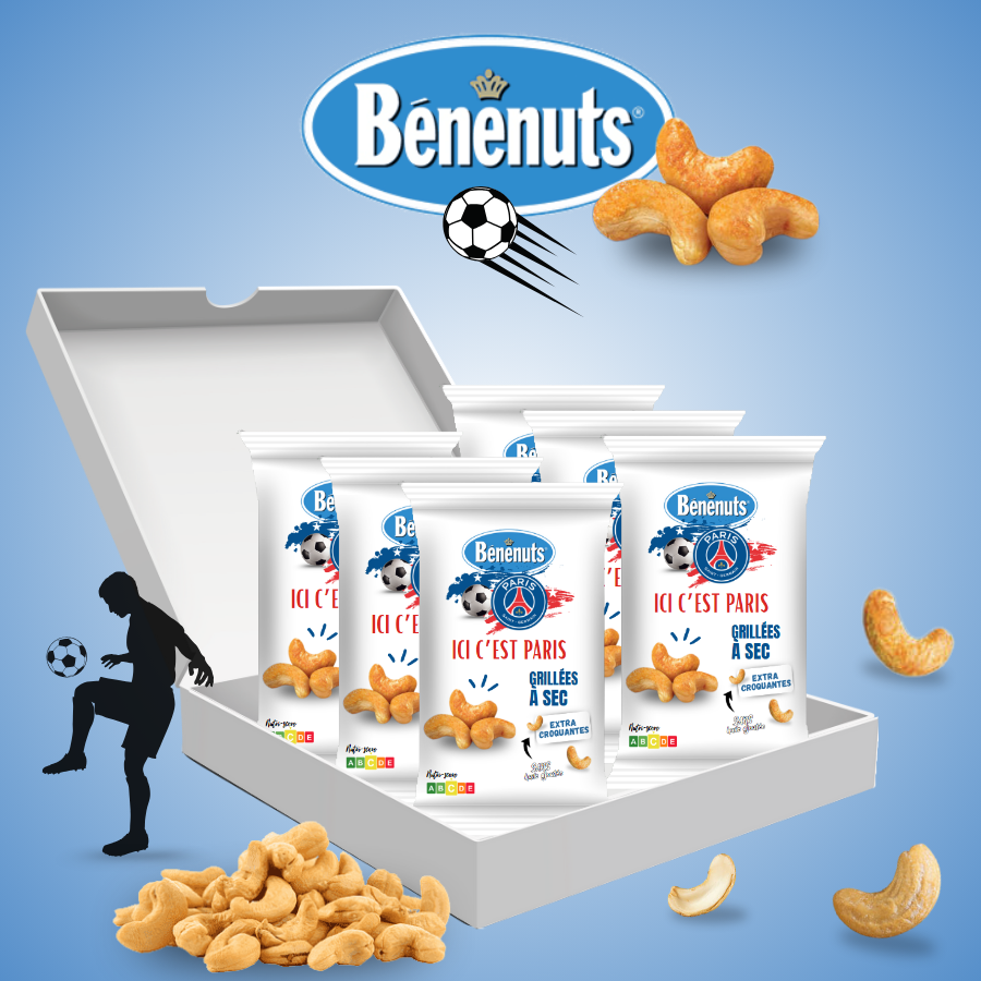 Biscuits-aperitifs-personnalises-football-Confiseries-a-personnaliser-foot-Noix-de-cajou-benenuts-personnalisable-foot