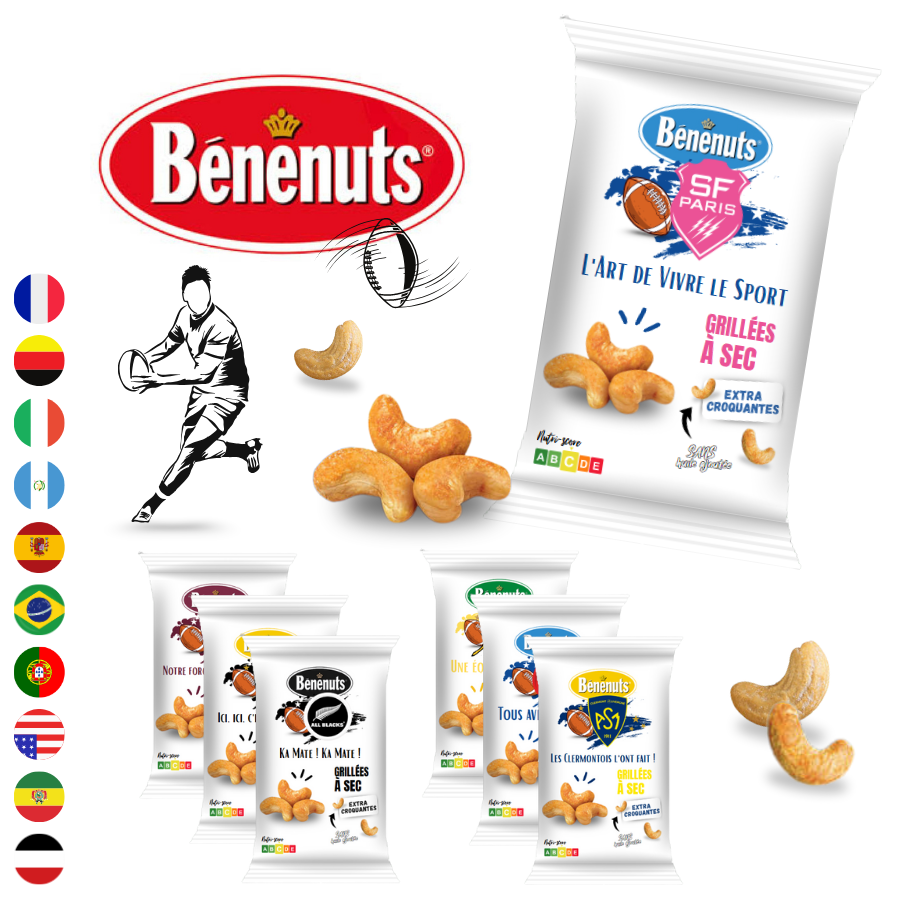 Gateaux-aperitif-a-personnaliser-rugby-Noix-de-cajou-personnalises-rugby-Emballage-biscuits-sales-benenuts-personnalisable-rugby