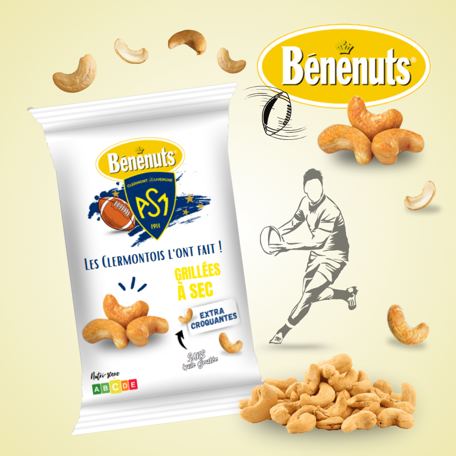 Gateaux-aperitif-a-personnaliser-rugby-clermont-Noix-de-cajou-personnalises-rugby-clermont-Emballage-biscuits-sales-benenuts-personnalisable-rugby-clermont