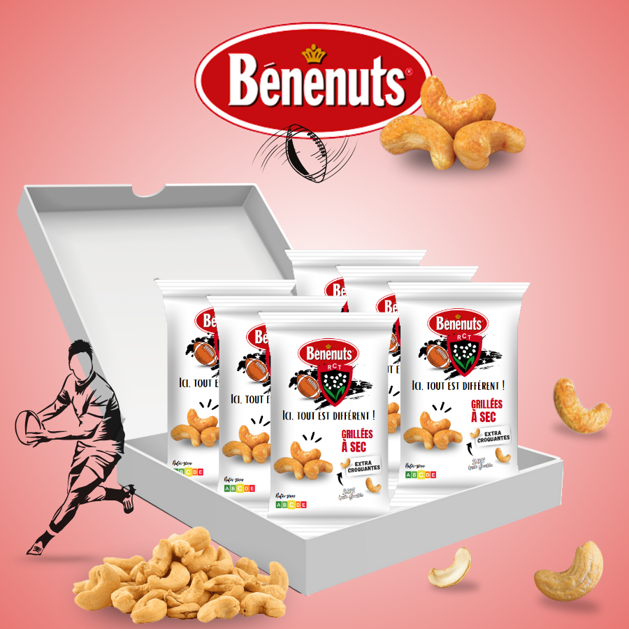 Gateaux-aperitif-a-personnaliser-rugby-Noix-de-cajou-personnalises-rugby-Emballage-biscuits-sales-benenuts-personnalisable-rugby