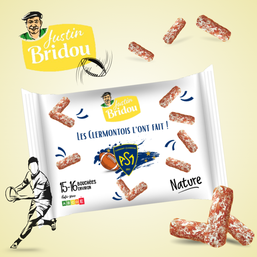 Gateaux-aperitif-personnalisable-rugby-clermont-Saucissons-justin-bridou-personnalises-rugby-clermont-Confiseries-a-personnaliser-rugby-clermont