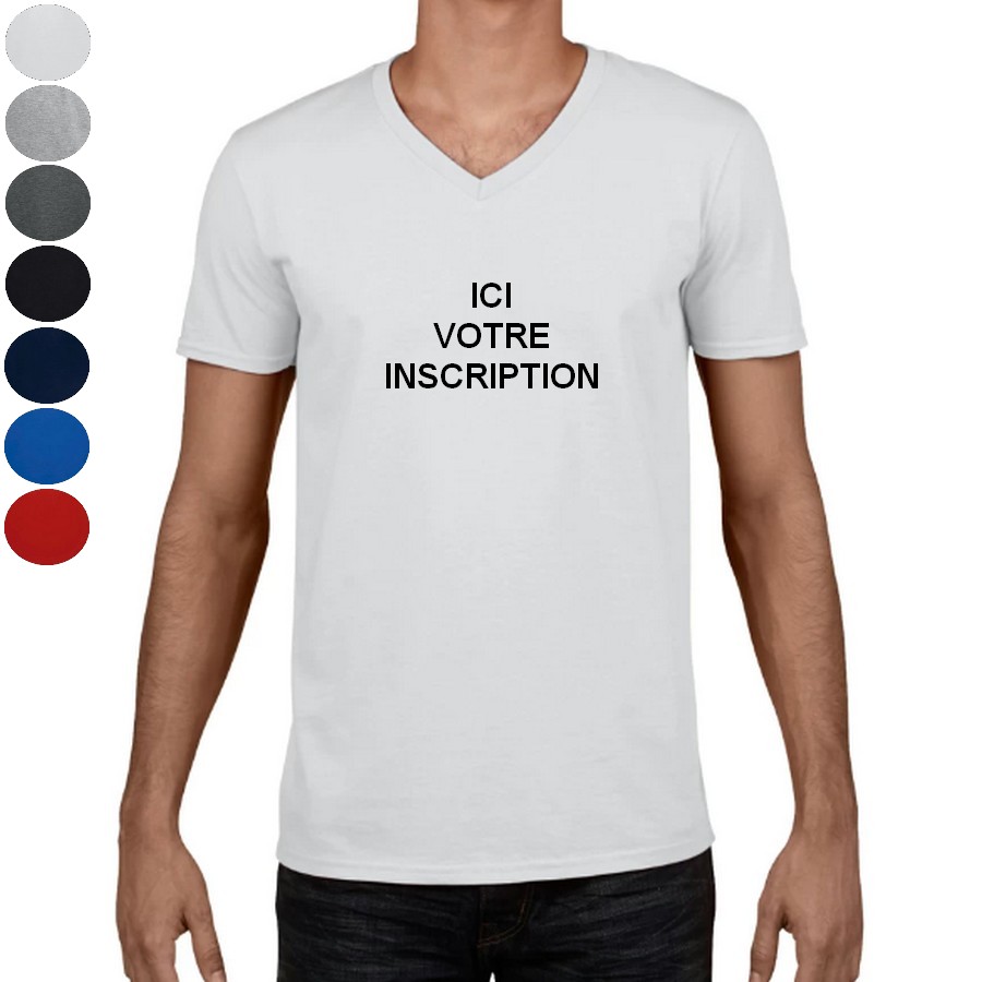 Tee-shirt-homme-col-v-personnalise-T-shirt-garçon-a-personnaliser-texte-Vetement-personnalisable-hommes-pas-cher