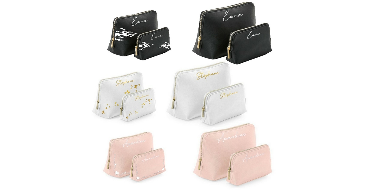 Pochette en simili cuir personnalisée