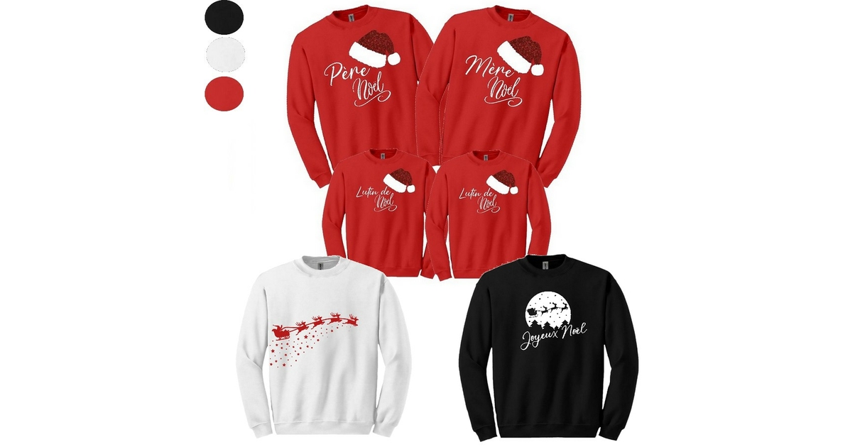 Pull de Noël Personnalisé Inspiration pour toute la famille