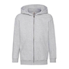 Sweat zipé Enfant Gris