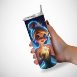 Gourde-personnalisee-fee-clochette-Gourde-avec-paille-a-personnaliser-disney-Tumbler-personnalise-peter-pan