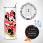 Tumbler-personnalise-minnie-Gourde-personnalisable-minnie-Gobelet-paille-minnie