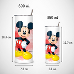 Tumbler-personnalise-mickey-Gourde-personnalisable-mickey-Gobelet-paille-mickey